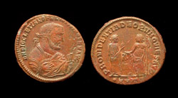 Diocletian, Post Abdication Follis, Antioch, Rare! Sold!
